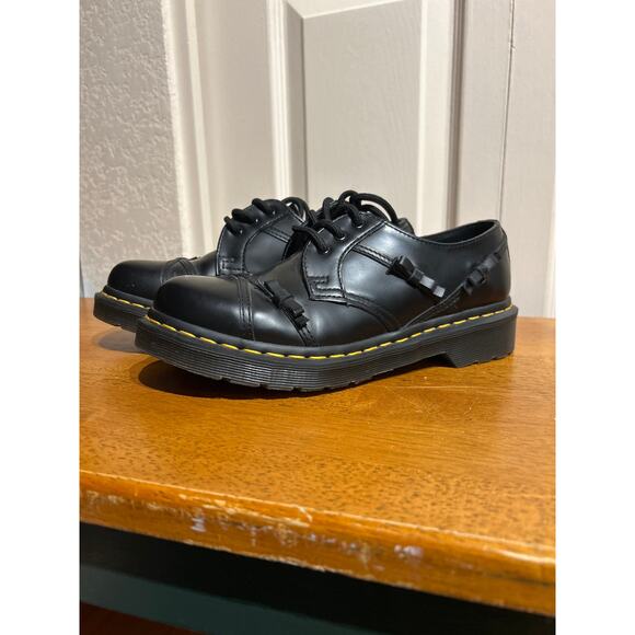 Doc Martens 1461 Women's Bow Smooth Leather Oxford Shoes - Picture 5 of 9